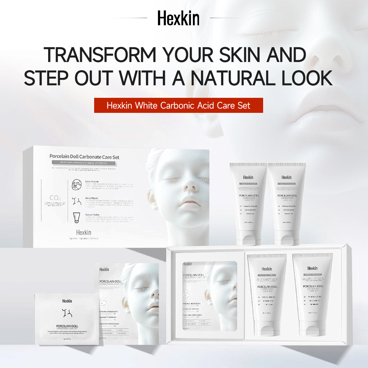 HEXKIN Porcelain Doll Carbonate Care Set