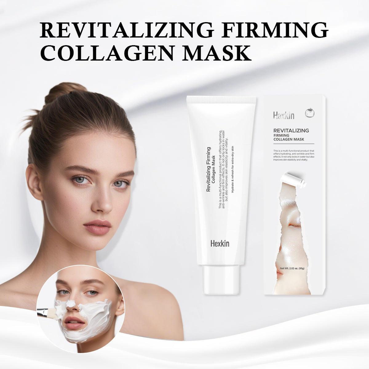 Hexkin Revitalizing Firming Collagen Mask (Free Brush)