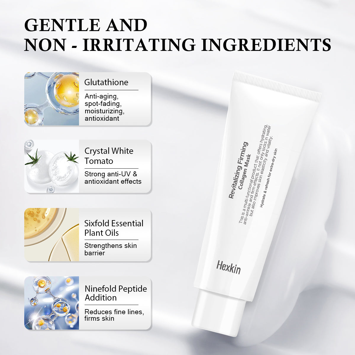 Hexkin Revitalizing Firming Collagen Mask (Free Brush)