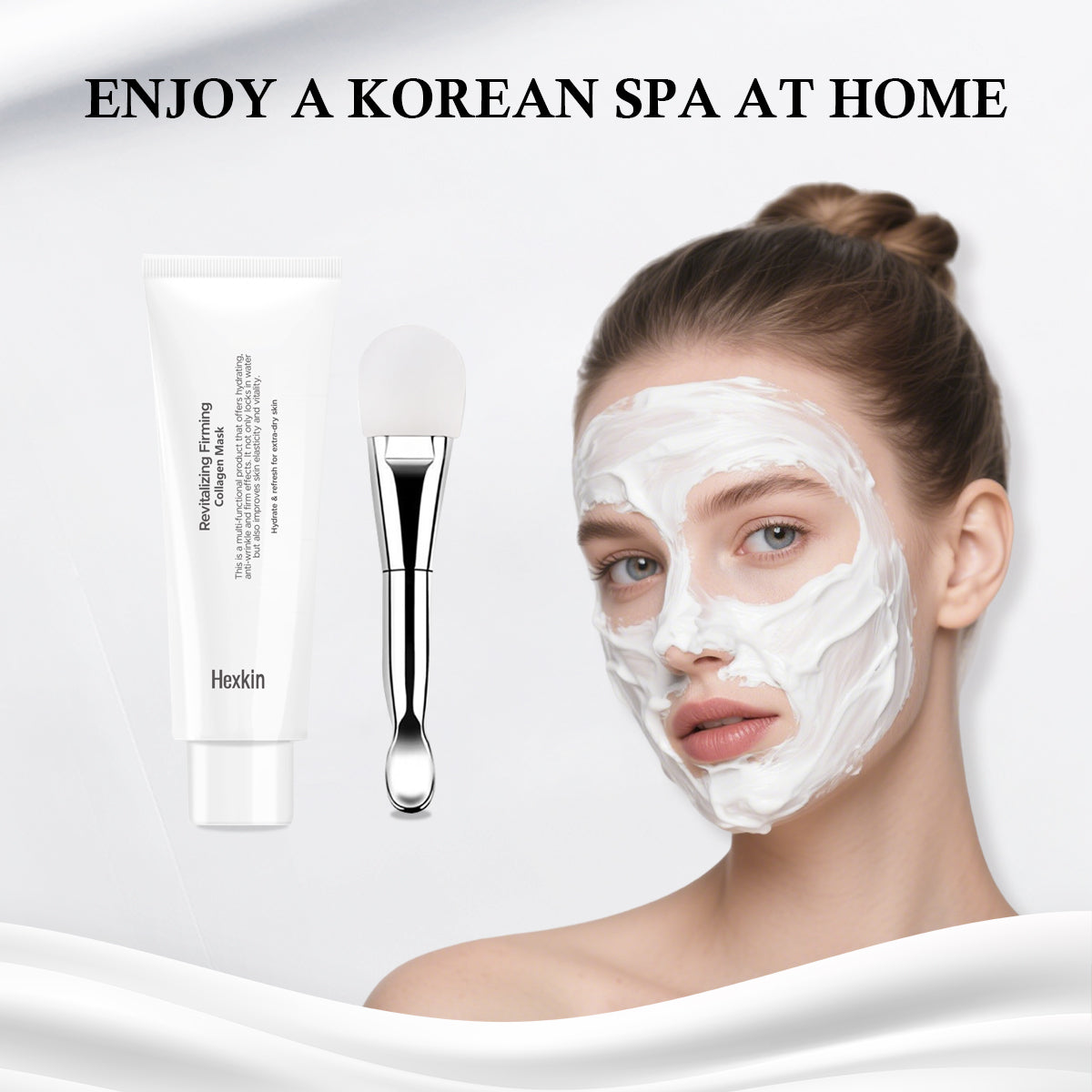 Hexkin Revitalizing Firming Collagen Mask (Free Brush)