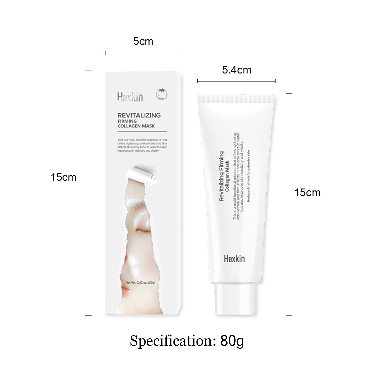 Hexkin Revitalizing Firming Collagen Mask (Free Brush)